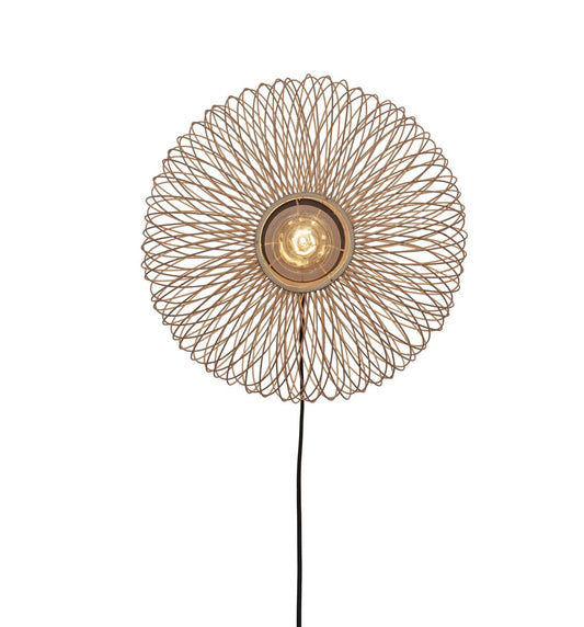 GOOD&MOJO I Wandleuchte I CANGO I Farbe: Natur I Schirm: Ø40 x20