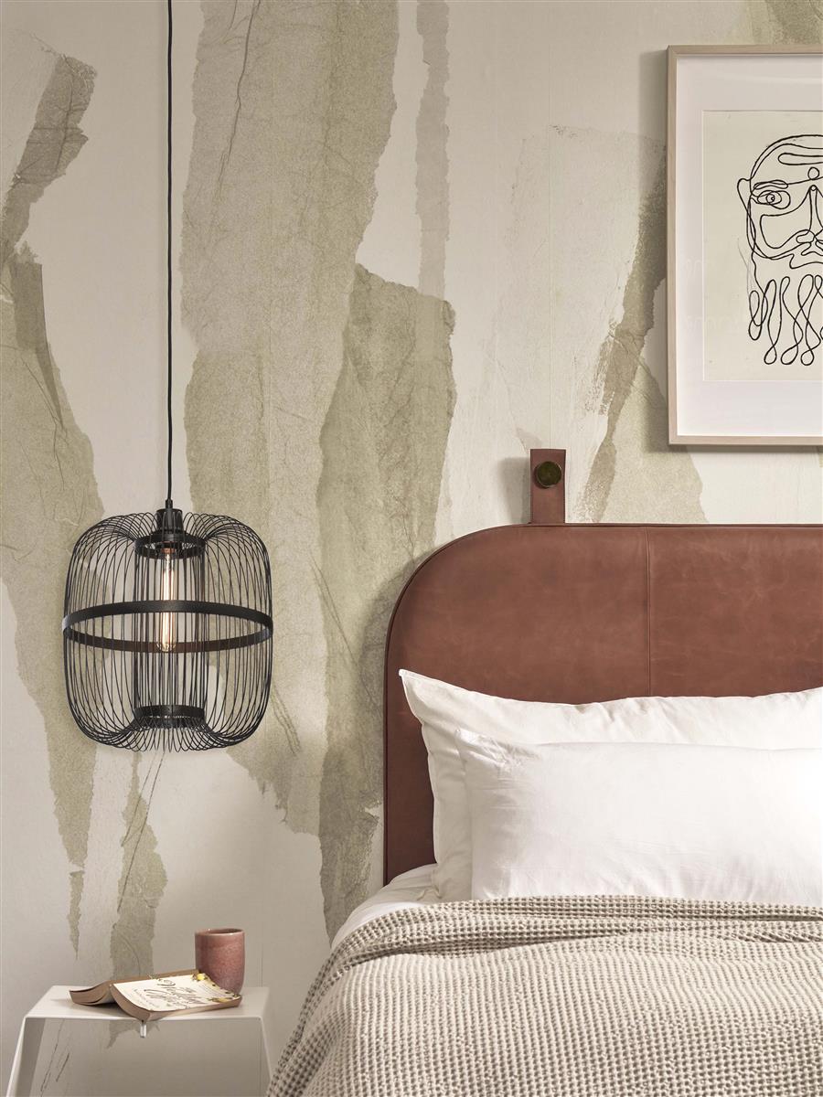 GOOD&MOJO I Hängeleuchte I HOKKAIDO I Farbe: Schwarz I Schirm: Ø25 x 38