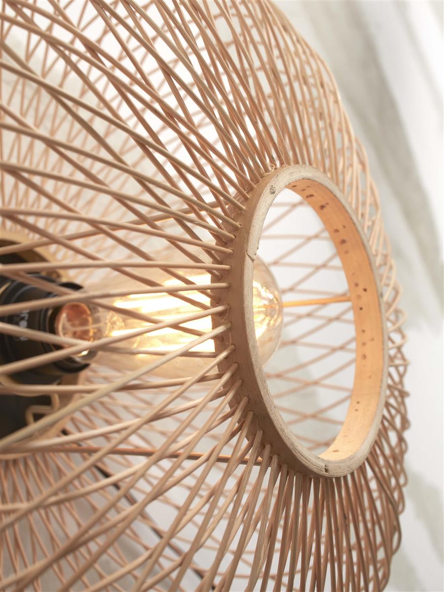 GOOD&MOJO I Wandleuchte I CANGO I Farbe: Natur I Schirm: Ø40 x20