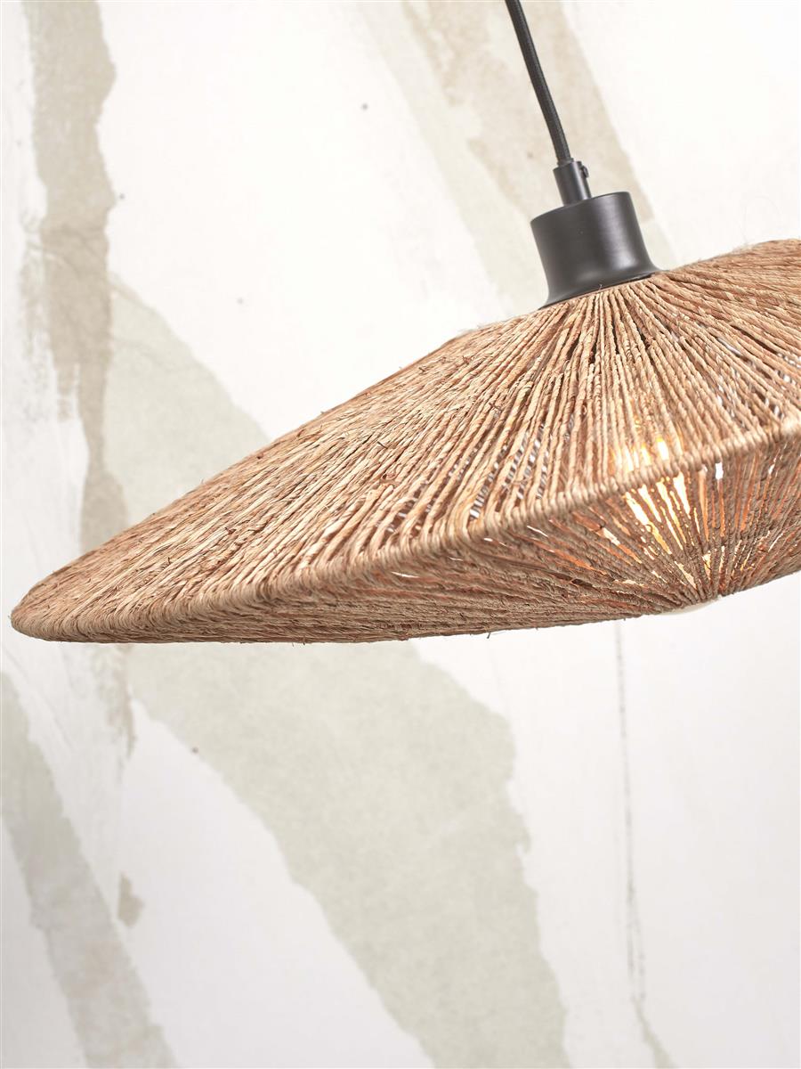 GOOD&MOJO I Stehleuchte I IGUAZU I Farbe: Natur I Schirm: Ø40 x 12