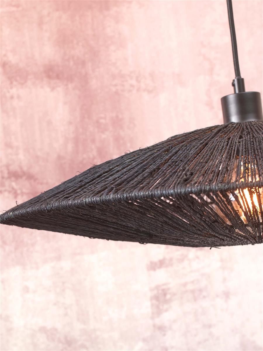 GOOD&MOJO I Stehleuchte I IGUAZU I Farbe: Schwarz I Schirm: Ø55 x 14