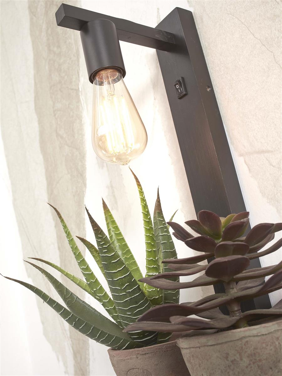 GOOD&MOJO I Wandleuchte I FLORES I Farbe: Schwarz