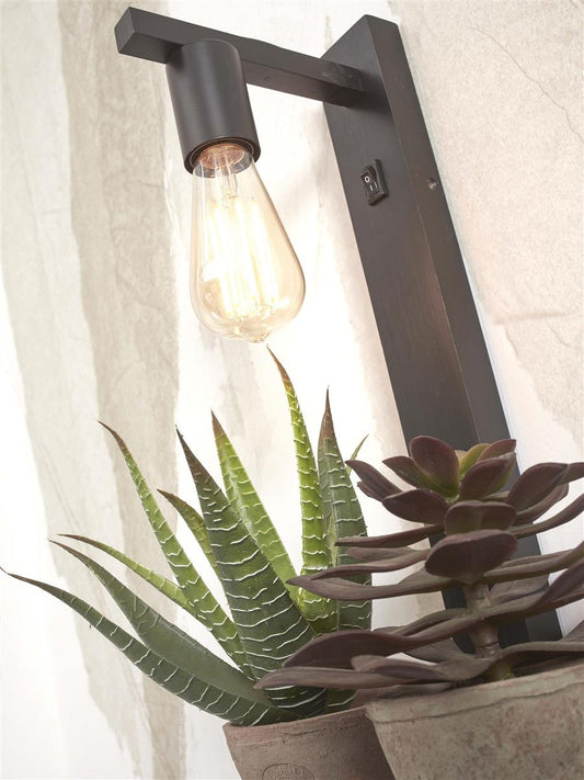 GOOD&MOJO I Wandleuchte I FLORES I Farbe: Schwarz