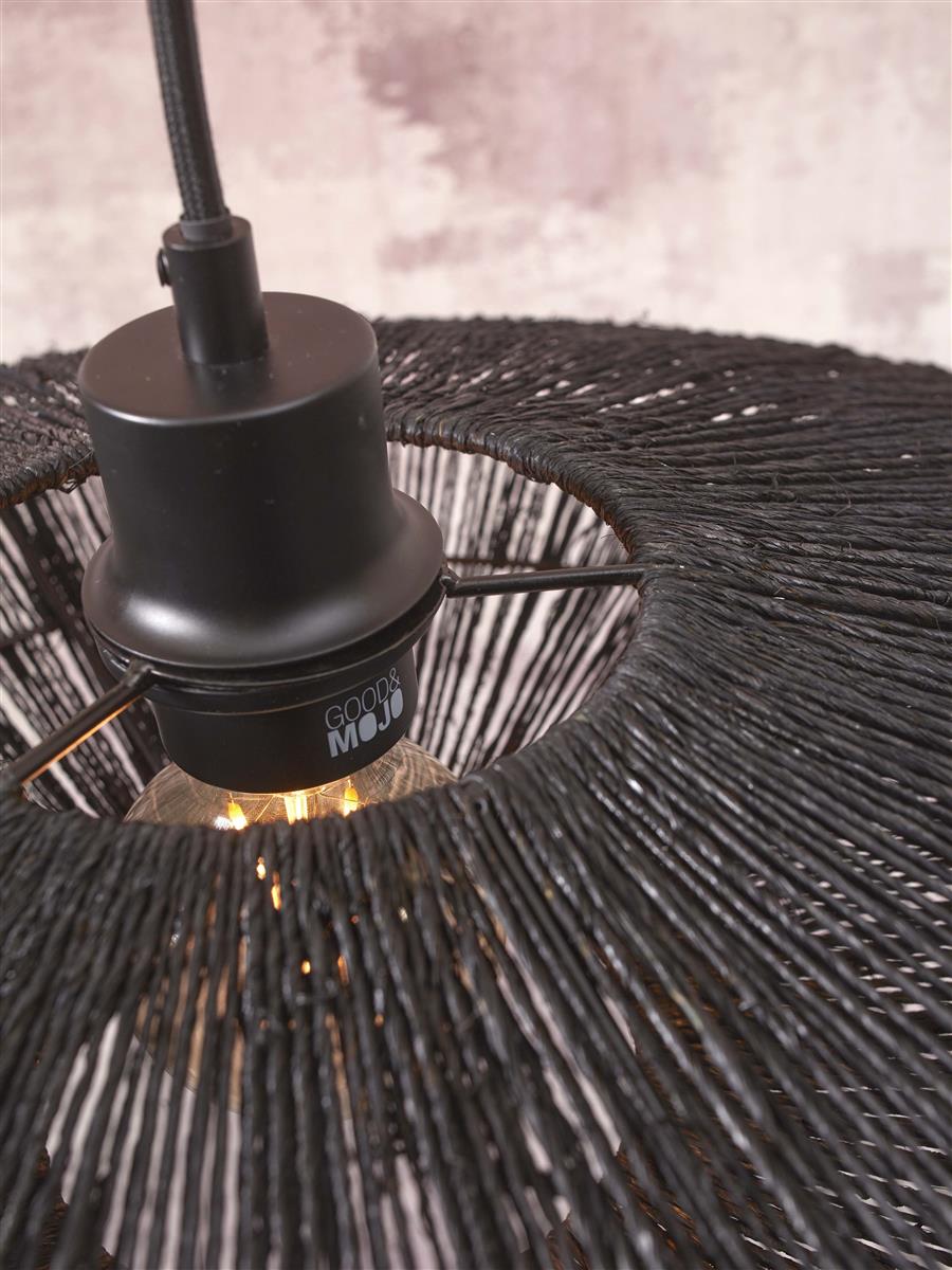 GOOD&MOJO I Stehleuchte I IGUAZU I Farbe: Schwarz I Schirm: Ø55 x 14