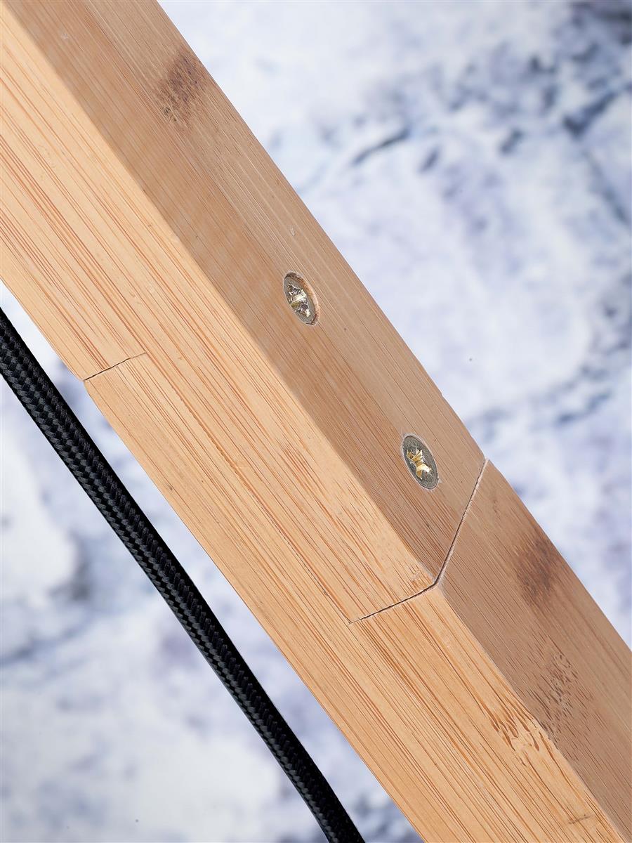 GOOD&MOJO I Stehleuchte I IGUAZU I Farbe: Natur I Schirm: Ø30 x 16