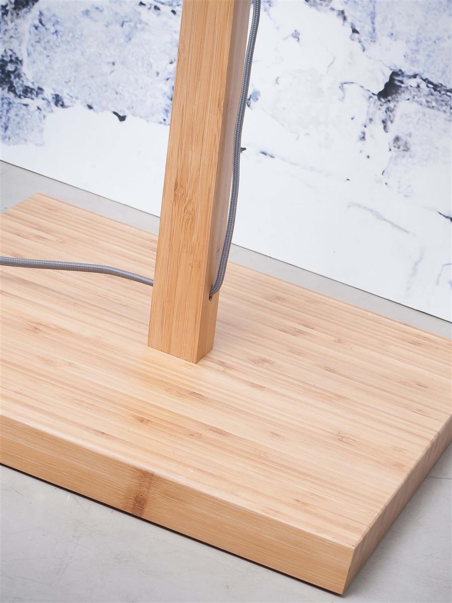 GOOD&MOJO I Stehleuchte I IBIZA I Farbe: Natur I Schirm: Ø65 x 20