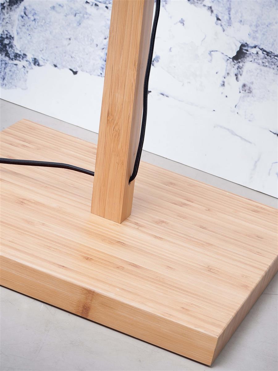 GOOD&MOJO I Stehleuchte I IGUAZU I Farbe: Natur I Schirm: Ø40 x 12