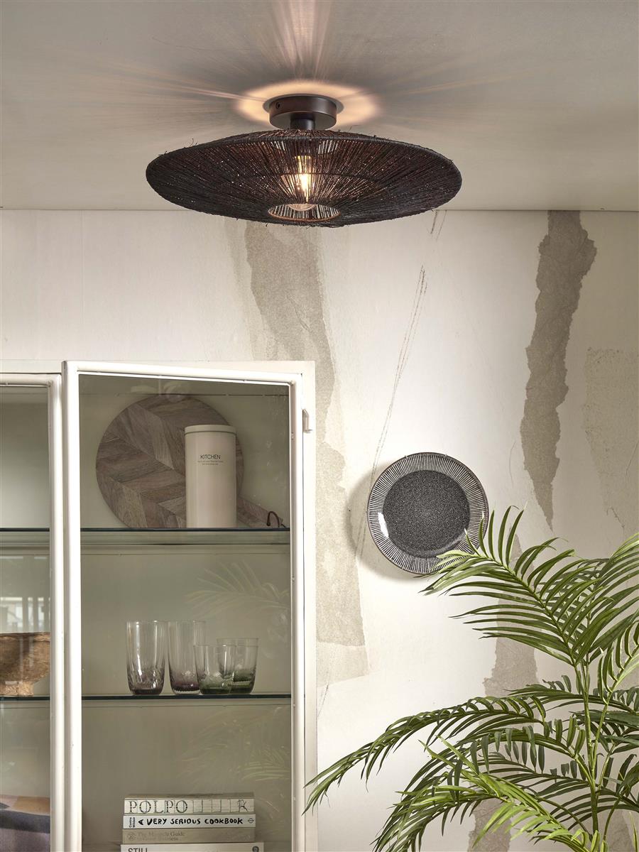 GOOD&MOJO I Deckenleuchte I IGUAZU I Farbe: Schwarz I Schirm: Ø55 x 14