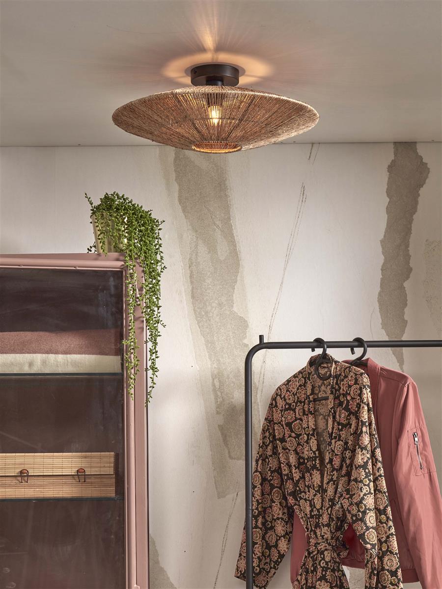 GOOD&MOJO I Deckenleuchte I IGUAZU I Farbe: Natur I Schirm: Ø55 x 14