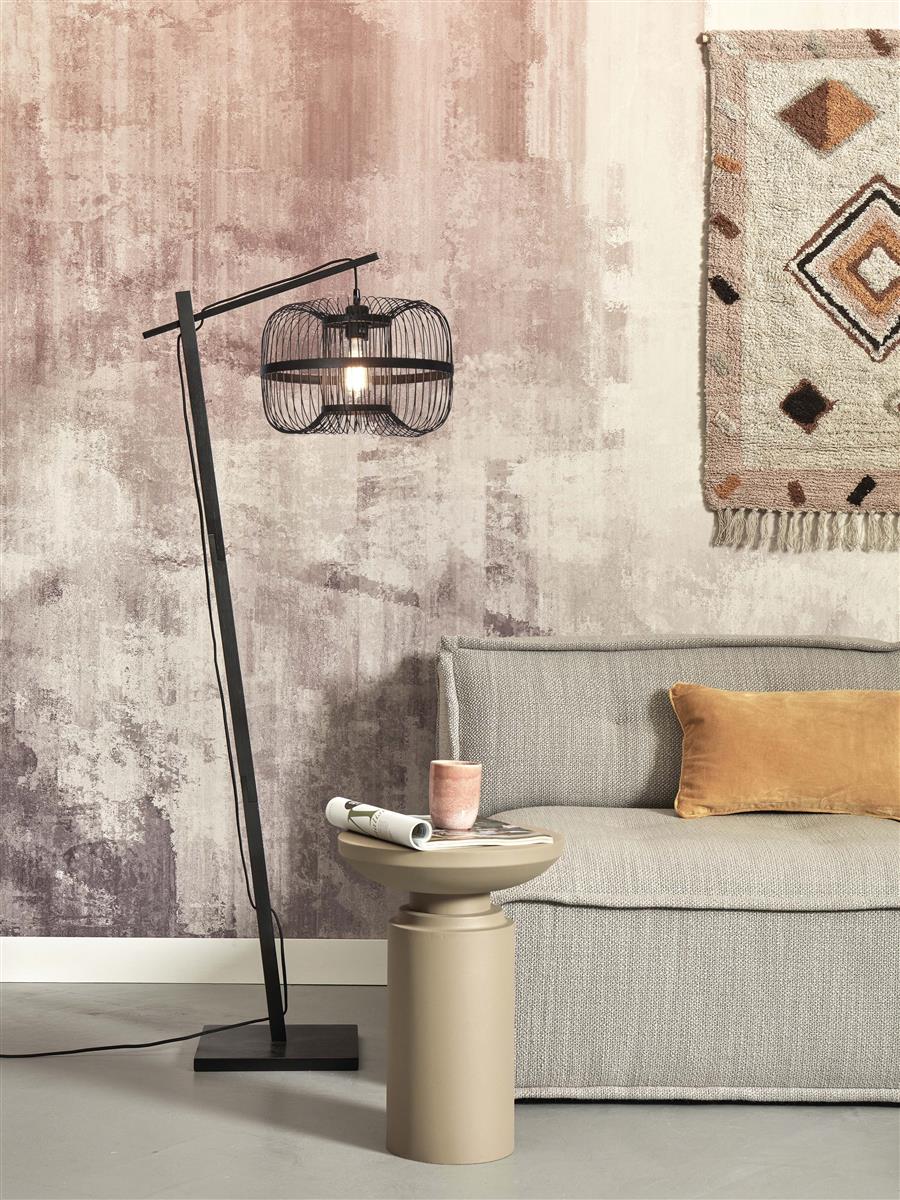 GOOD&MOJO I Stehleuchte I HOKKAIDO I Farbe: Schwarz I Schirm: Ø38 x 25