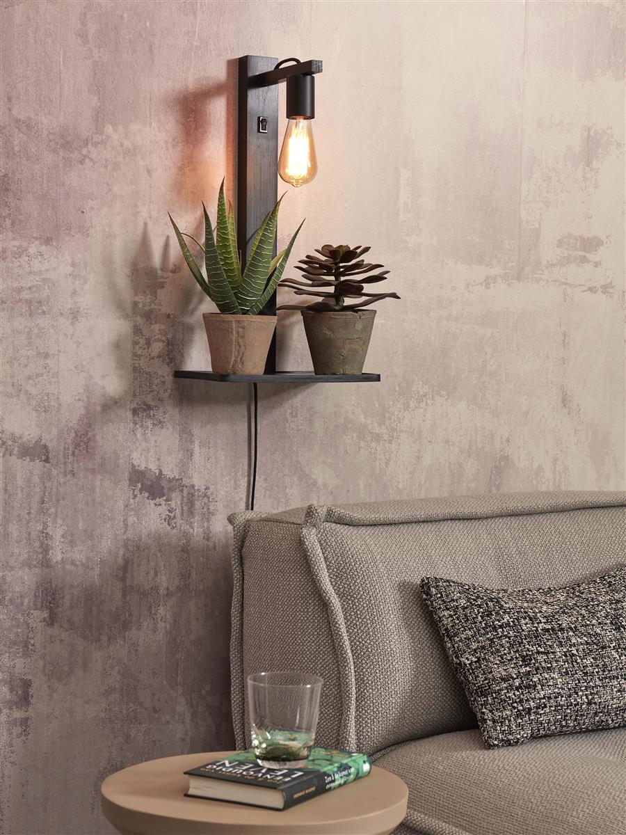 GOOD&MOJO I Wandleuchte I FLORES I Farbe: Schwarz
