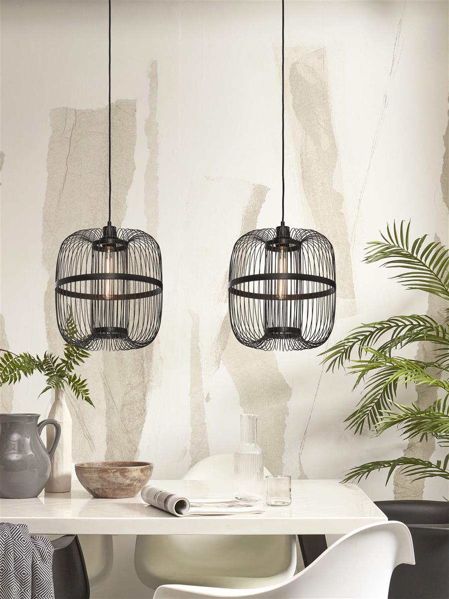 GOOD&MOJO I Hängeleuchte I HOKKAIDO I Farbe: Schwarz I Schirm: Ø25 x 38