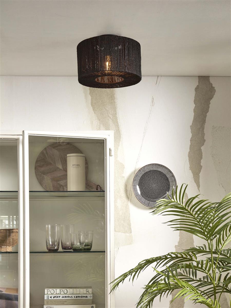 GOOD&MOJO I Deckenleuchte I IGUAZU I Farbe: Schwarz I Schirm: Ø30 x 16