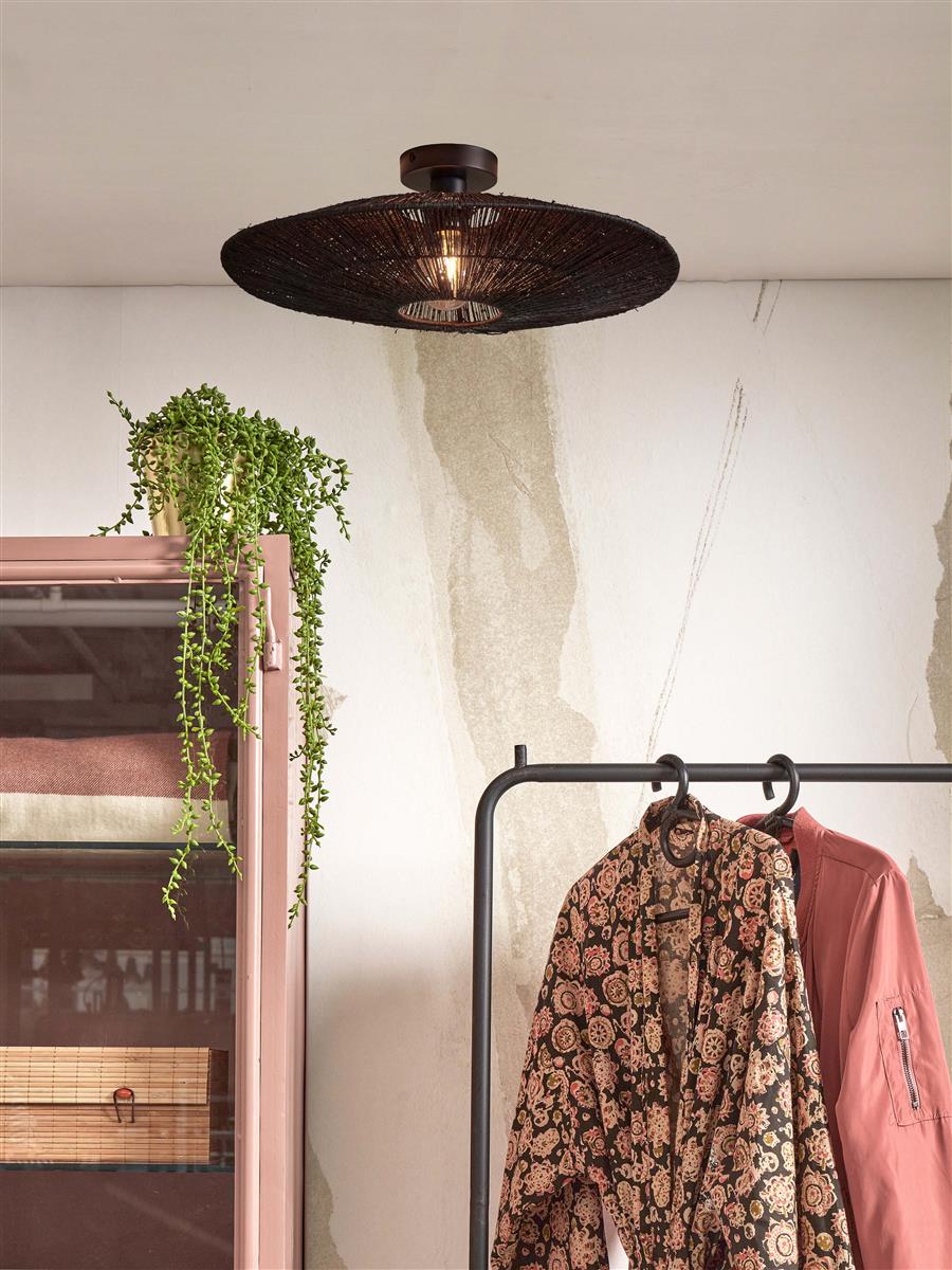 GOOD&MOJO I Deckenleuchte I IGUAZU I Farbe: Schwarz I Schirm: Ø55 x 14