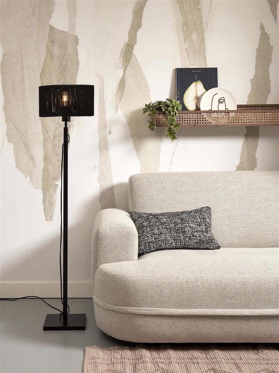 GOOD&MOJO I Stehleuchte I IGUAZU I Farbe: Schwarz I Schirm: Ø30 x 16