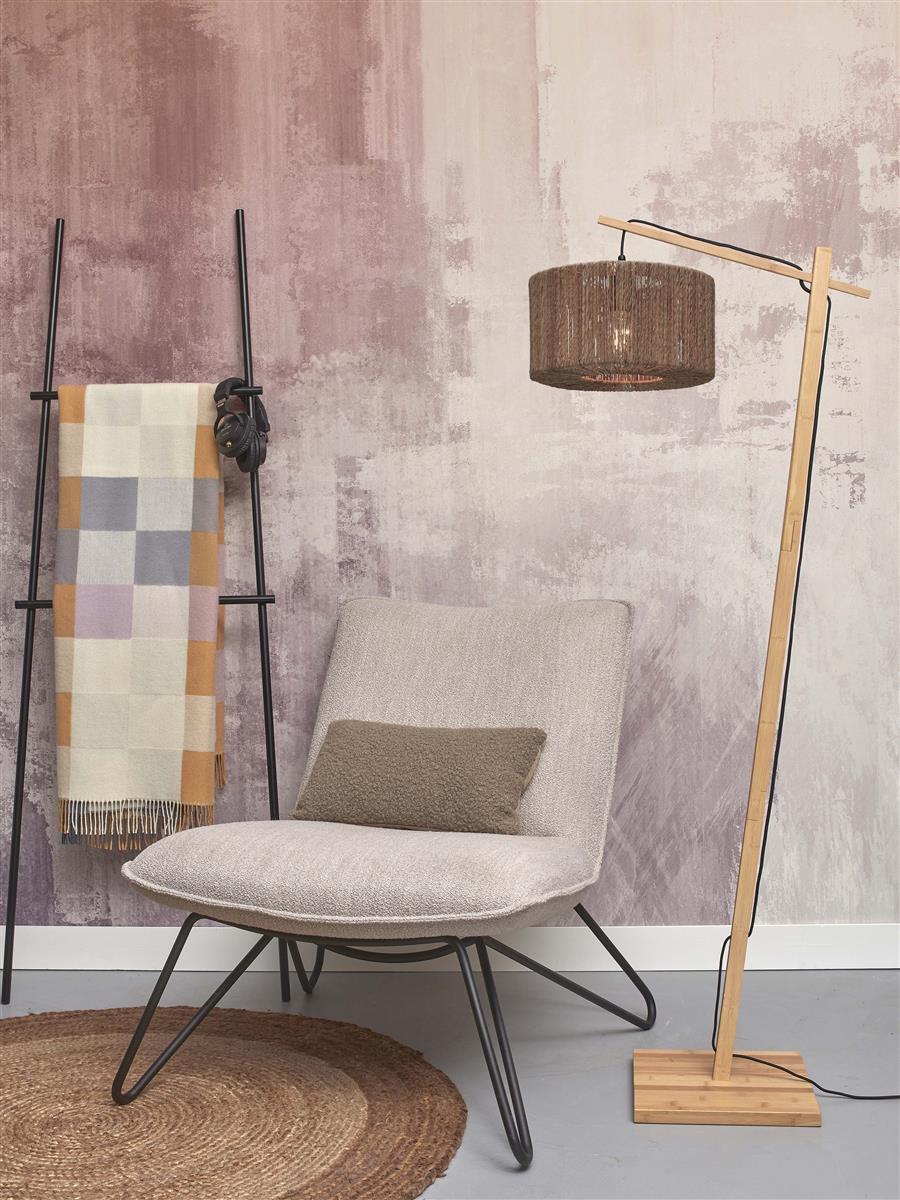 GOOD&MOJO I Stehleuchte I IGUAZU I Farbe: Natur I Schirm: Ø30 x 16