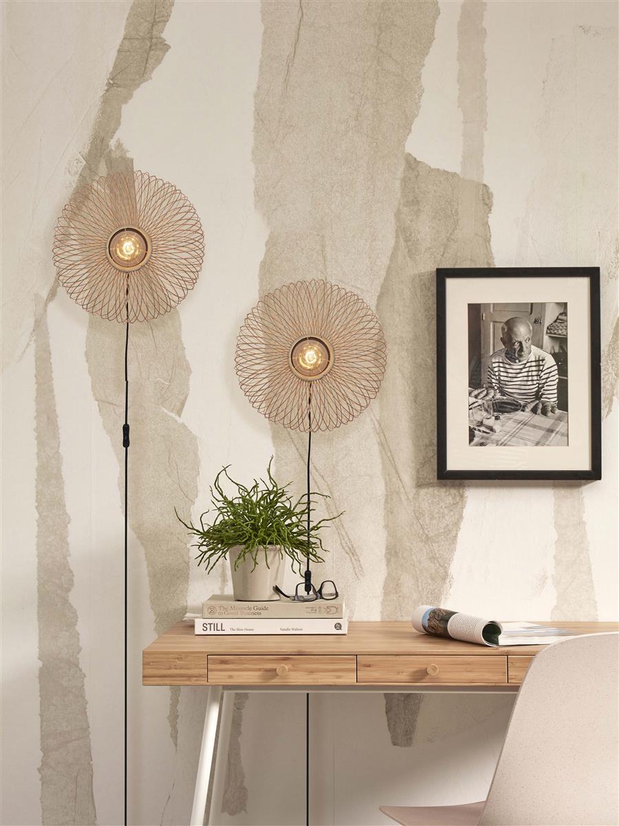 GOOD&MOJO I Wandleuchte I CANGO I Farbe: Natur I Schirm: Ø40 x20