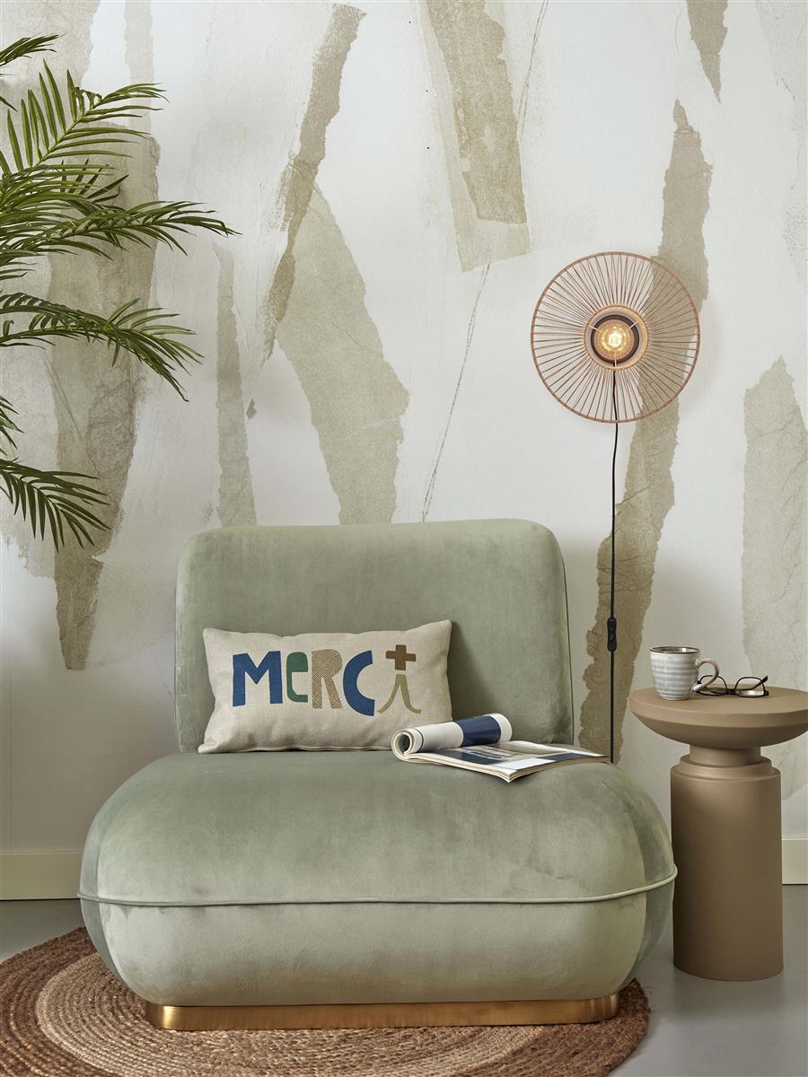 GOOD&MOJO I Wandleuchte I HOKKAIDO I Farbe: Natur I Schirm: Ø38 x 25