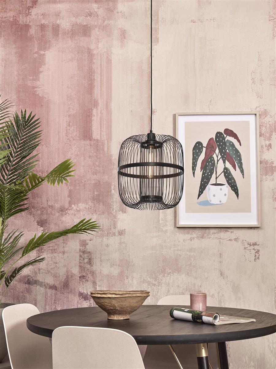 GOOD&MOJO I Hängeleuchte I HOKKAIDO I Farbe: Schwarz I Schirm: Ø25 x 38