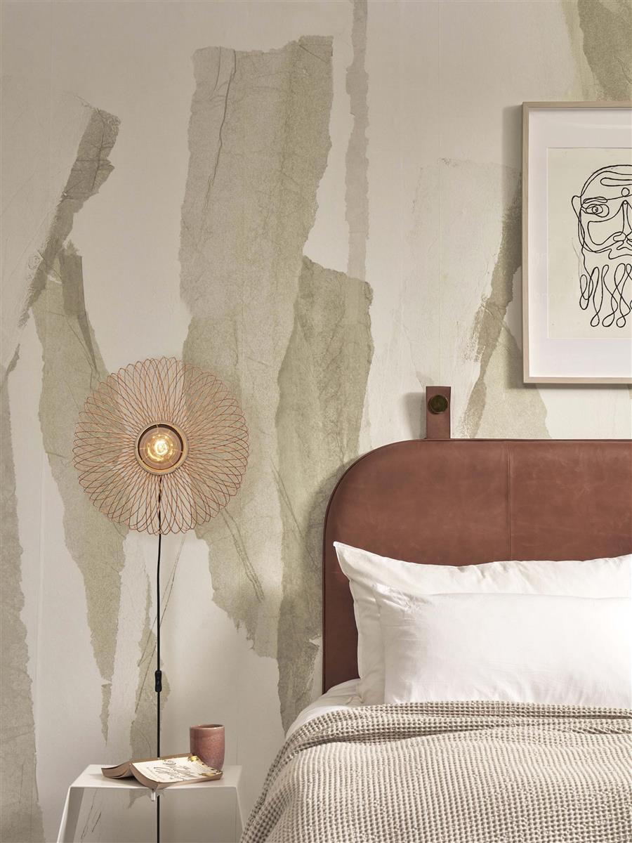 GOOD&MOJO I Wandleuchte I CANGO I Farbe: Natur I Schirm: Ø40 x20