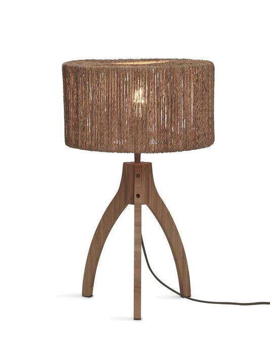 GOOD&MOJO I Tischleuchte I IGUAZU I Farbe: Natur I Schirm: Ø30 x 16