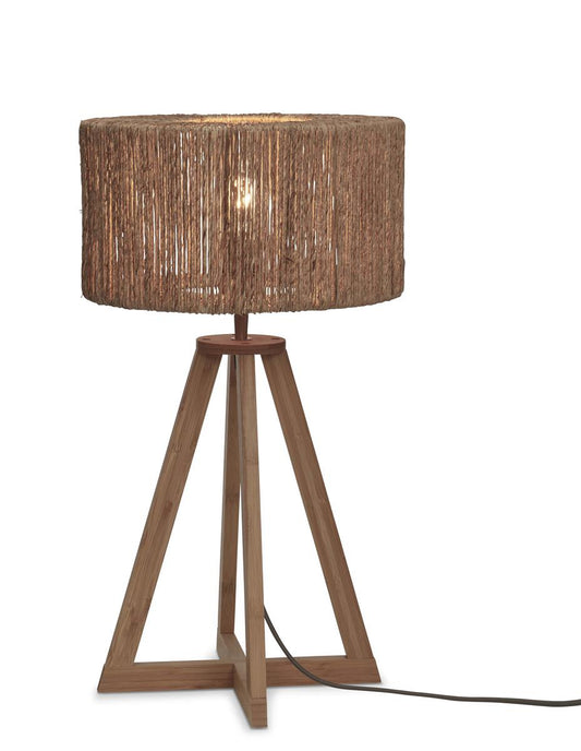 GOOD&MOJO I Tischleuchte I IGUAZU I Farbe: Natur I Schirm: Ø30 x 16