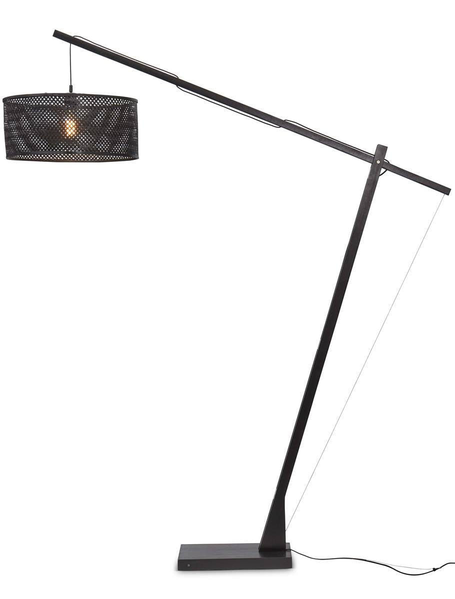 GOOD&MOJO I Stehleuchte I JAVA I Farbe: Schwarz I Schirm: Ø50 x 22