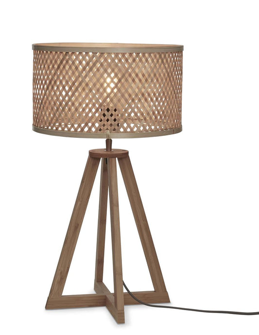 GOOD&MOJO I Tischleuchte I JAVA I Farbe: Natur I Schirm: Ø32 x 18