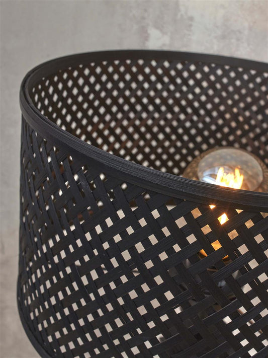 GOOD&MOJO I Tischleuchte I JAVA I Farbe: Schwarz I Schirm: Ø32 x 18