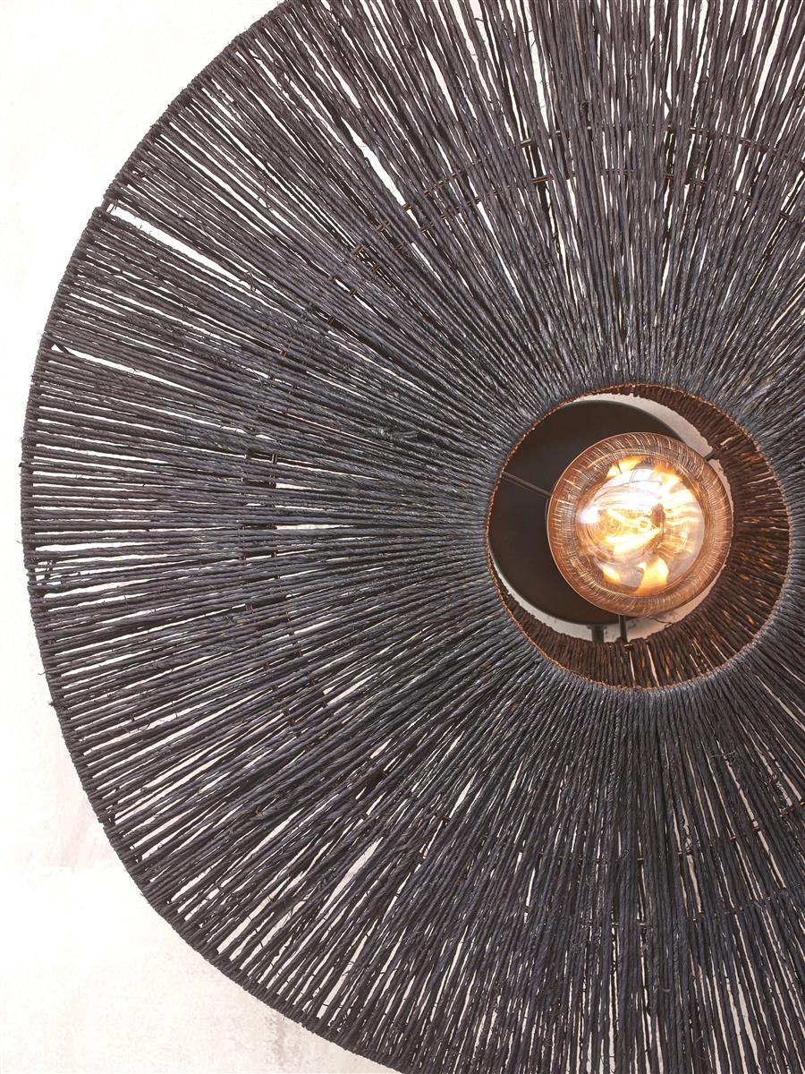 GOOD&MOJO I Wandleuchte I IGUAZU I Farbe: Schwarz I Schirm: Ø40 x 12