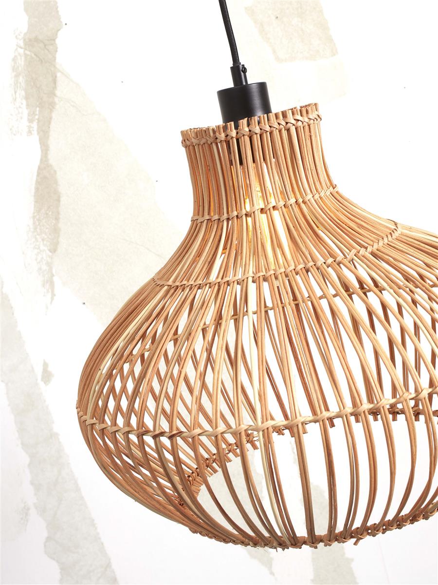 GOOD&MOJO I Hängeleuchte I KALAHARI I Farbe: Natur I Schirm: Ø42 x 35