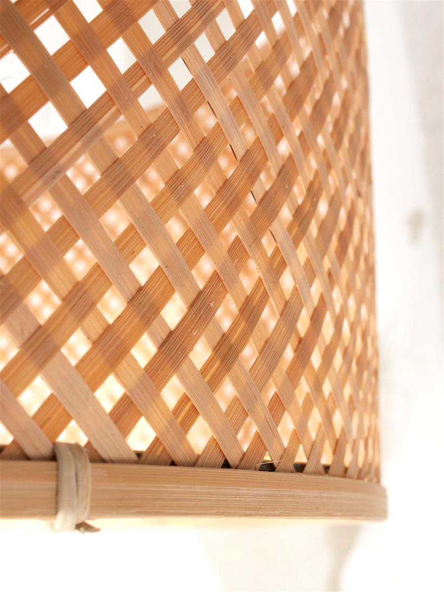 GOOD&MOJO I Stehleuchte I JAVA I Farbe: Natur I Schirm: Ø32 x 18