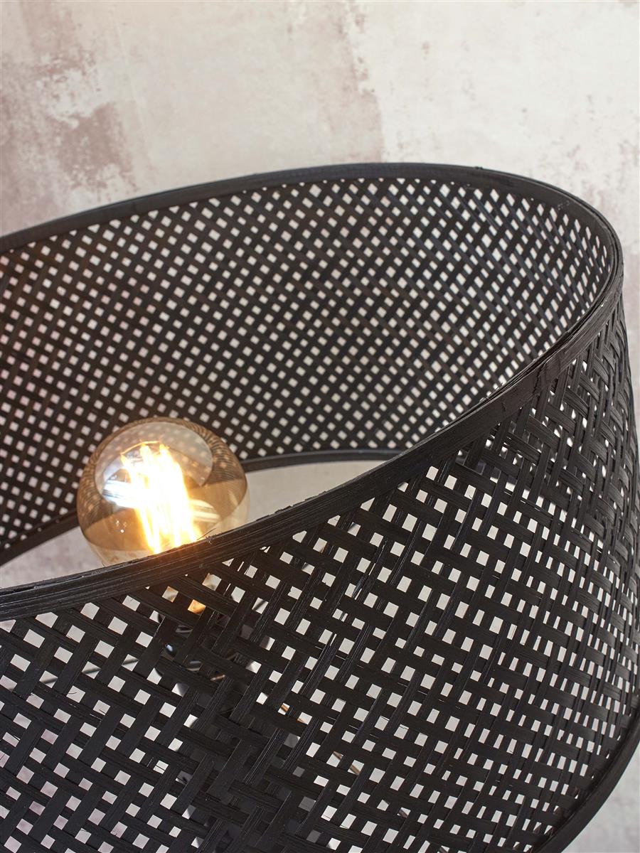 GOOD&MOJO I Stehleuchte I JAVA I Farbe: Schwarz I Schirm: Ø32 x 18