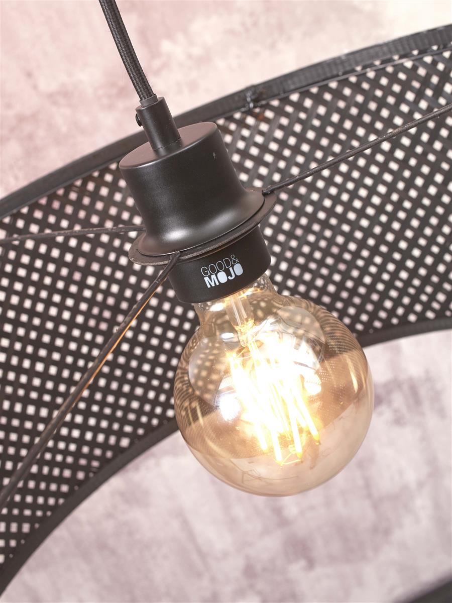 GOOD&MOJO I Stehleuchte I JAVA I Farbe: Schwarz I Schirm: Ø50 x 22