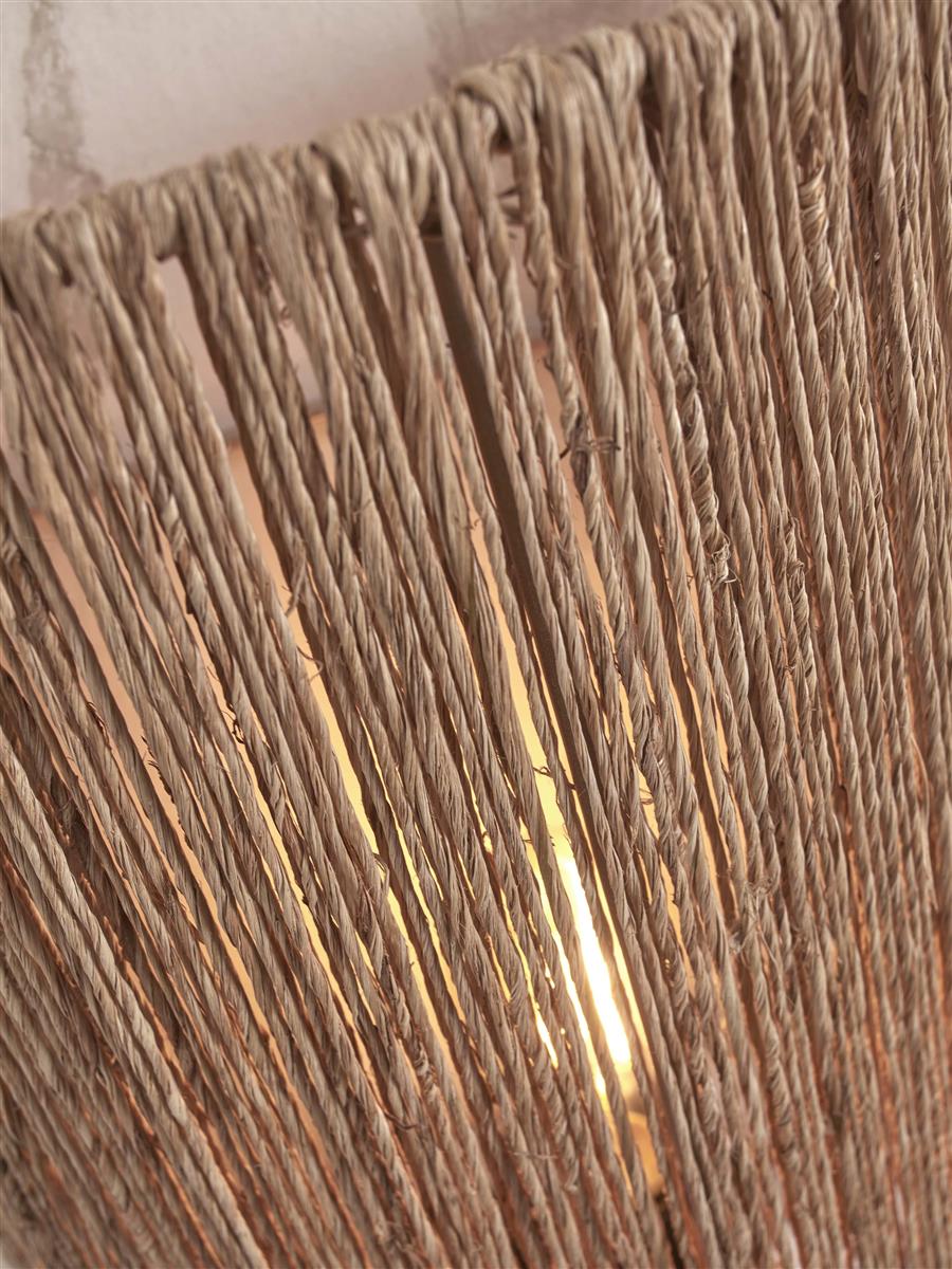 GOOD&MOJO I Wandleuchte I IGUAZU I Farbe: Natur I Schirm: Ø22 x 25