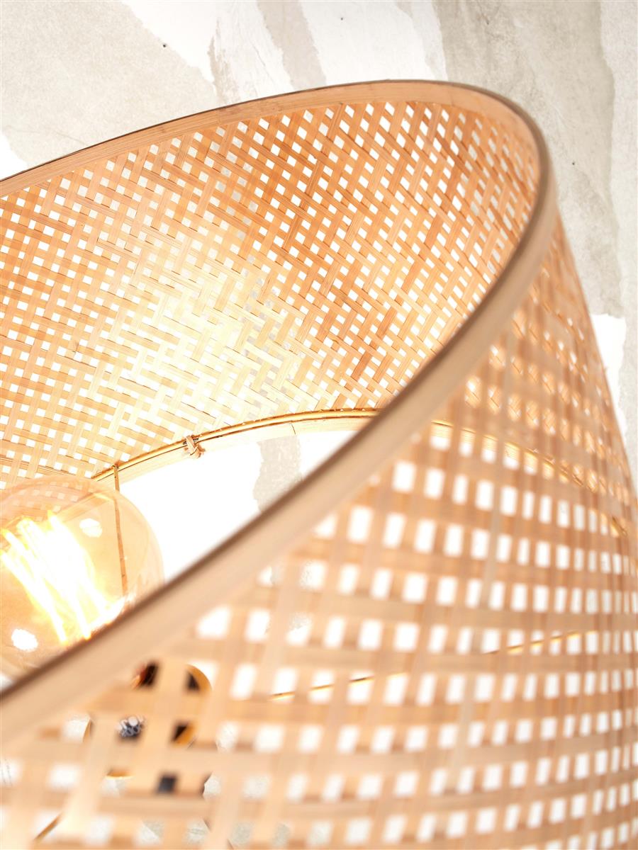 GOOD&MOJO I Stehleuchte I JAVA I Farbe: Natur I Schirm: Ø32 x 18