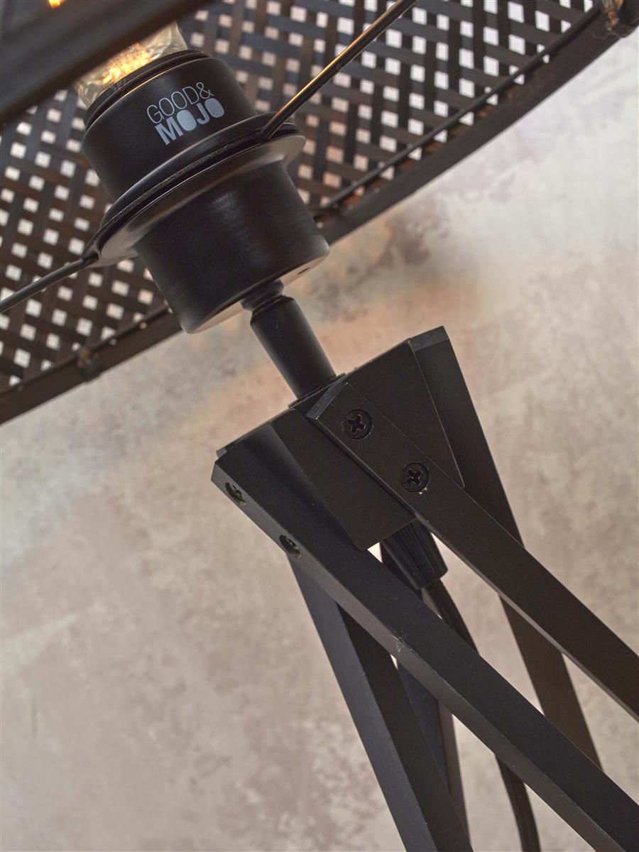 GOOD&MOJO I Tischleuchte I IGUAZU I Farbe: Schwarz I Schirm: Ø30 x 16