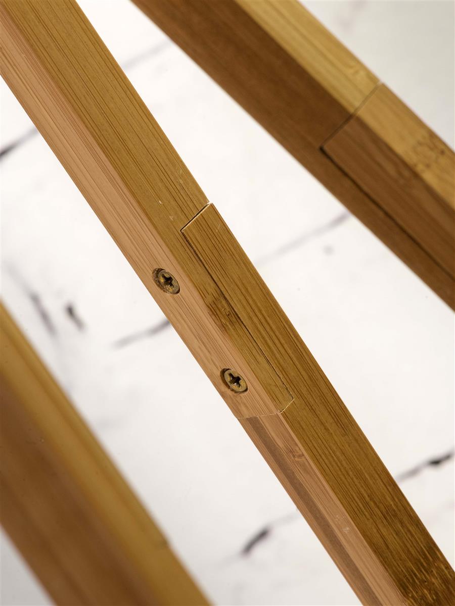 GOOD&MOJO I Stehleuchte I JAVA I Farbe: Natur/Schwarz I Schirm: Ø50 x 22