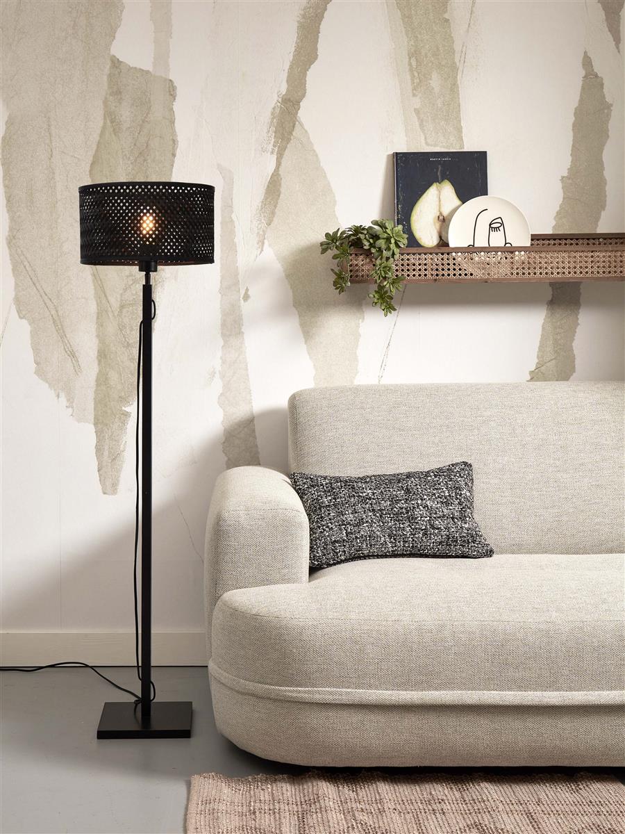 GOOD&MOJO I Stehleuchte I JAVA I Farbe: Schwarz I Schirm: Ø32 x 18