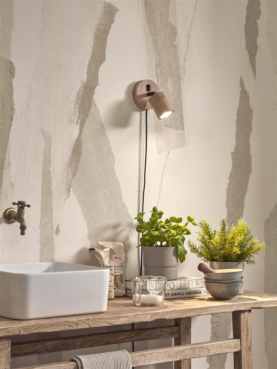 GOOD&MOJO I Wandleuchte I JAVA I Farbe: Natur