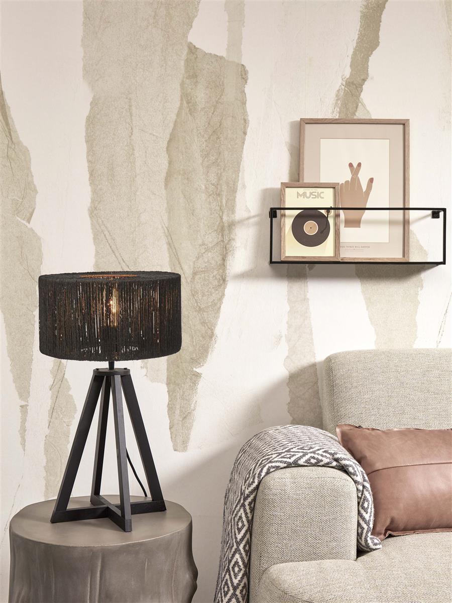 GOOD&MOJO I Tischleuchte I IGUAZU I Farbe: Schwarz I Schirm: Ø30 x 16