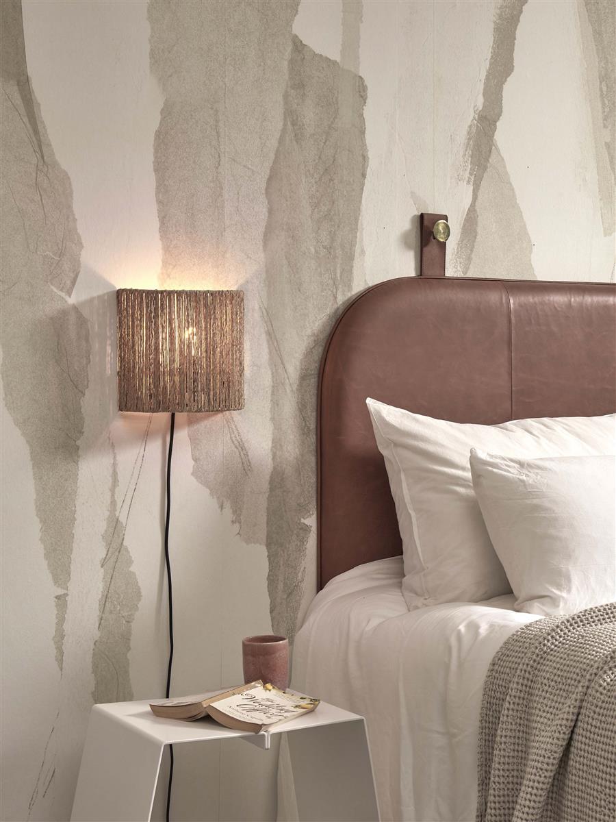 GOOD&MOJO I Wandleuchte I IGUAZU I Farbe: Natur I Schirm: Ø22 x 25