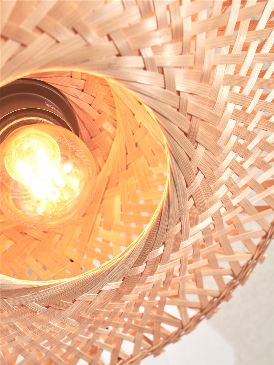 GOOD&MOJO I Deckenleuchte I KALIMANTAN I Farbe: Natur I Schirm: Ø30 x 8