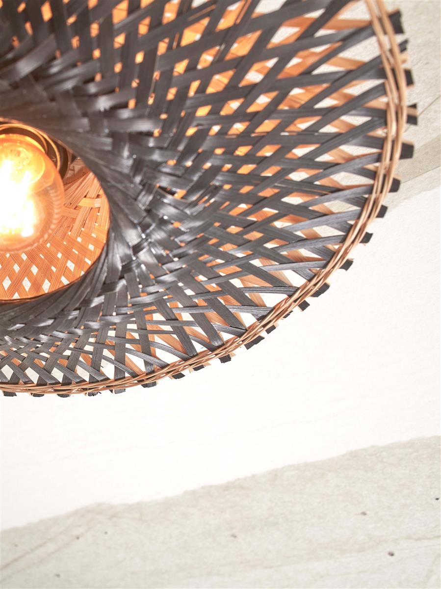 GOOD&MOJO I Deckenleuchte I KALIMANTAN I Farbe: Schwarz I Schirm: Ø30 x 8