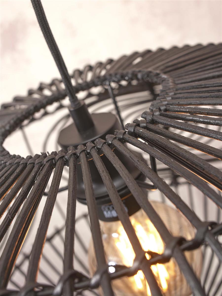 GOOD&MOJO I Hängeleuchte I MADEIRA I Farbe: Schwarz I Schirm: Ø48 x 30