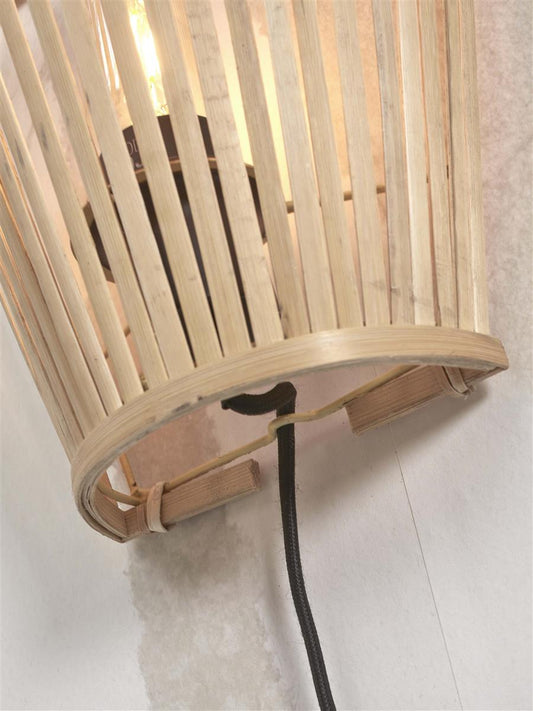 GOOD&MOJO I Wandleuchte I MERAPI I Farbe: Natur I Schirm: Ø30 x 30