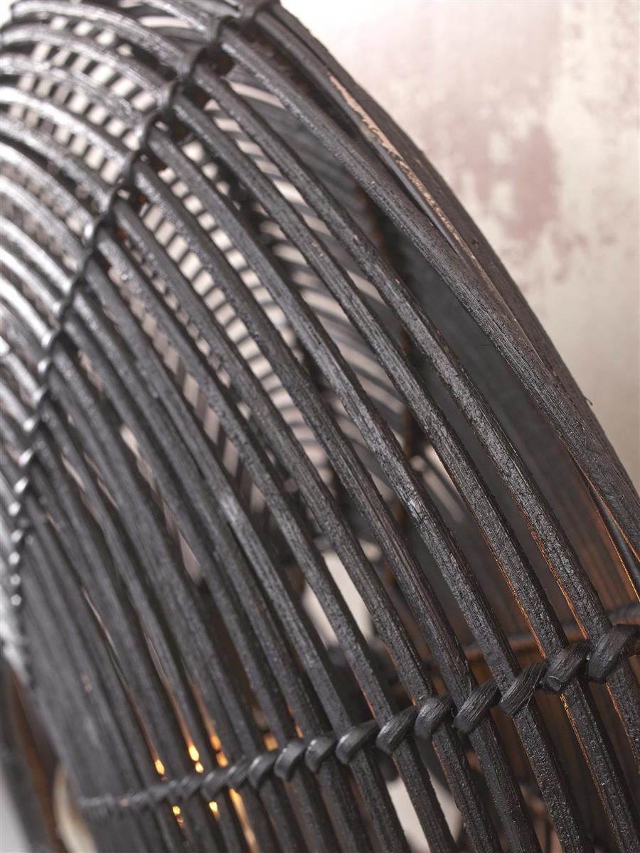 GOOD&MOJO I Wandleuchte I TANAMI I Farbe: Schwarz I Schirm: Ø55 x 14