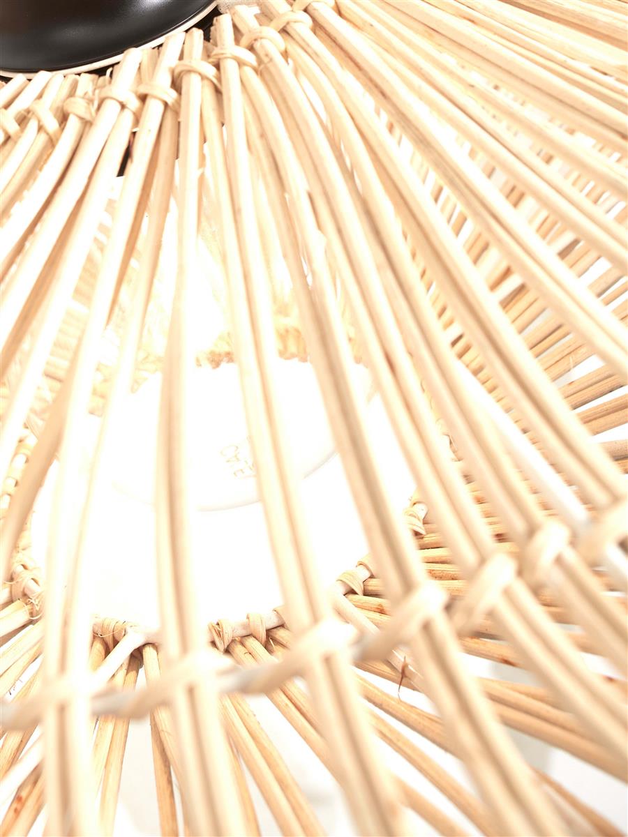 GOOD&MOJO I Deckenleuchte I ZANZIBAR I Farbe: Weiß I Schirm: Ø55 x 14