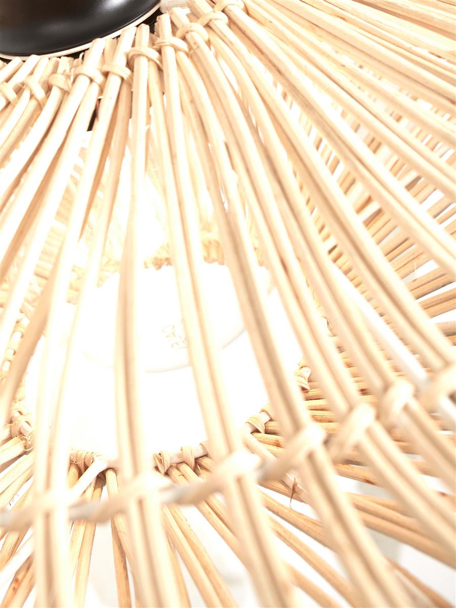 GOOD&MOJO I Deckenleuchte I ZANZIBAR I Farbe: Weiß I Schirm: Ø40 x 12