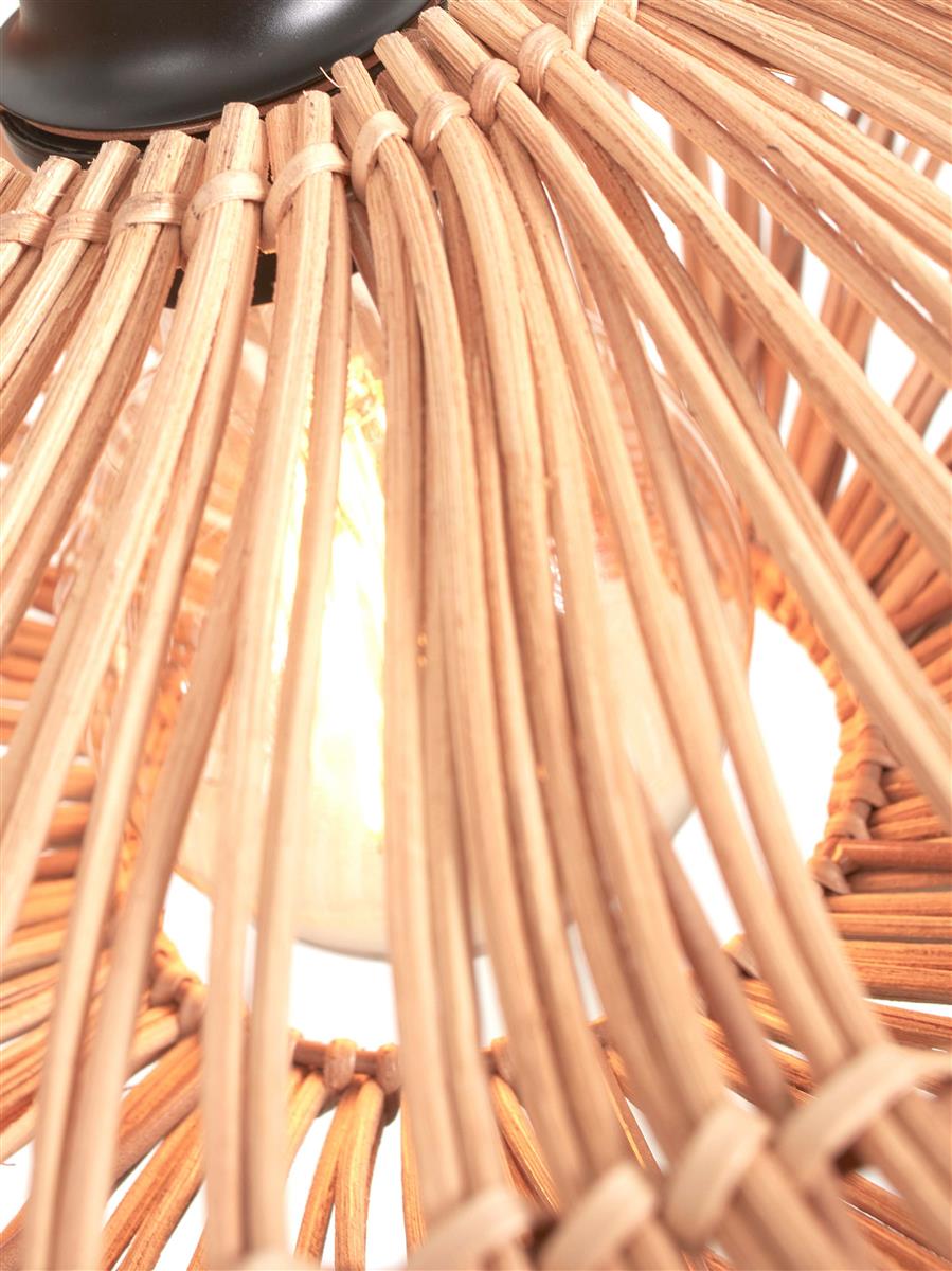 GOOD&MOJO I Deckenleuchte I ZANZIBAR I Farbe: Natur I Schirm: Ø40 x 12